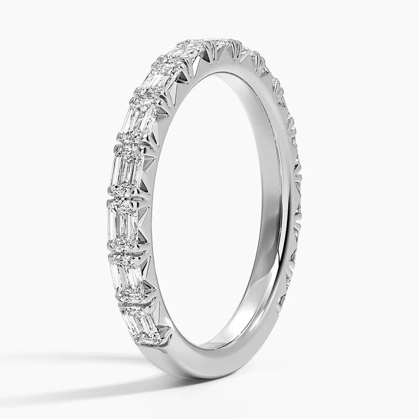 1,00 Karat Emerald Kesim Tamtur Laboratuvar Pırlantası Yüzük – 1. görsel