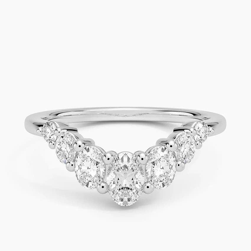 1,00 Karat Oval Kesim Tamamlayıcı Laboratuvar Pırlantası Yüzük – 1. görsel